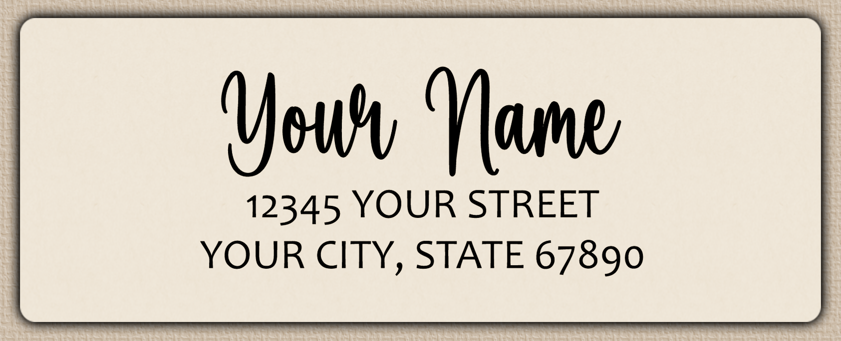 Ivory Charming Bouncy Script ReturnAddress Labels