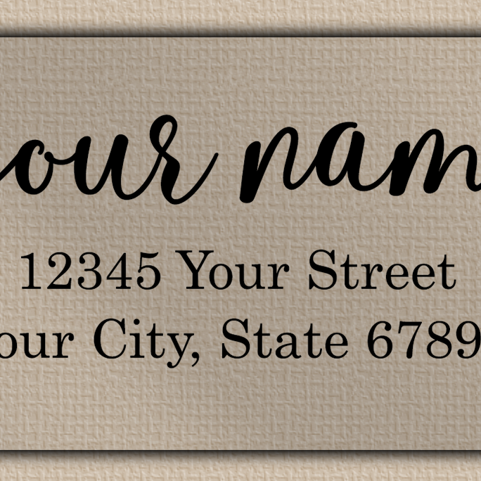 Clear Matt Flowing Elegant Return Address Labels