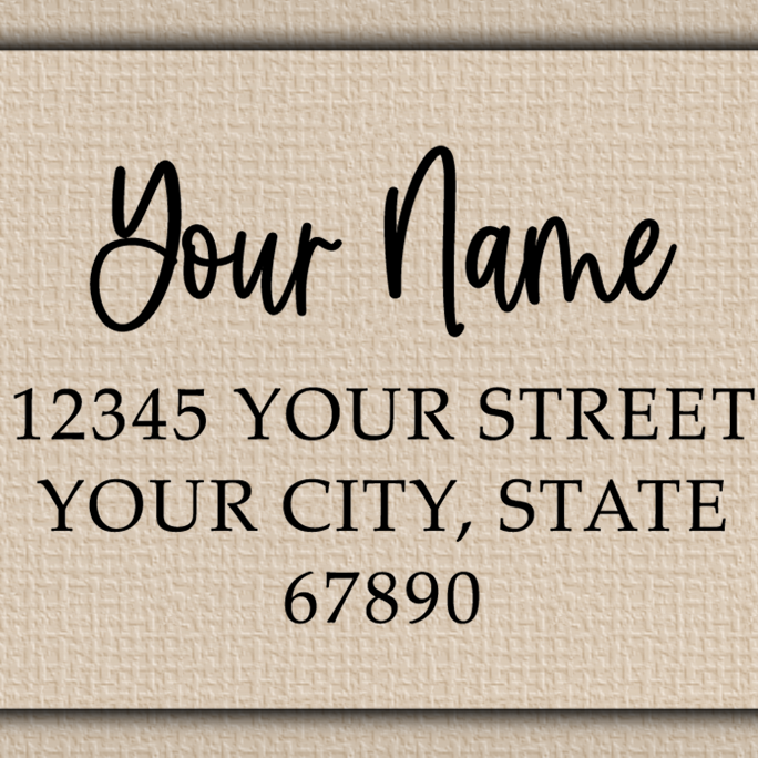 Clear Glossy Bouncy Handwriting Script Return Address Labels
