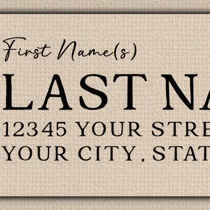 Clear Glossy Heart Flowers Bouquet Line Art Return Address Labels