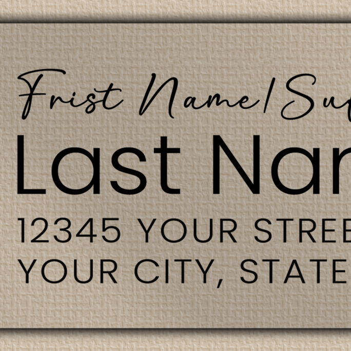 Clear Matt Daffodils Line Art Return Address Labels