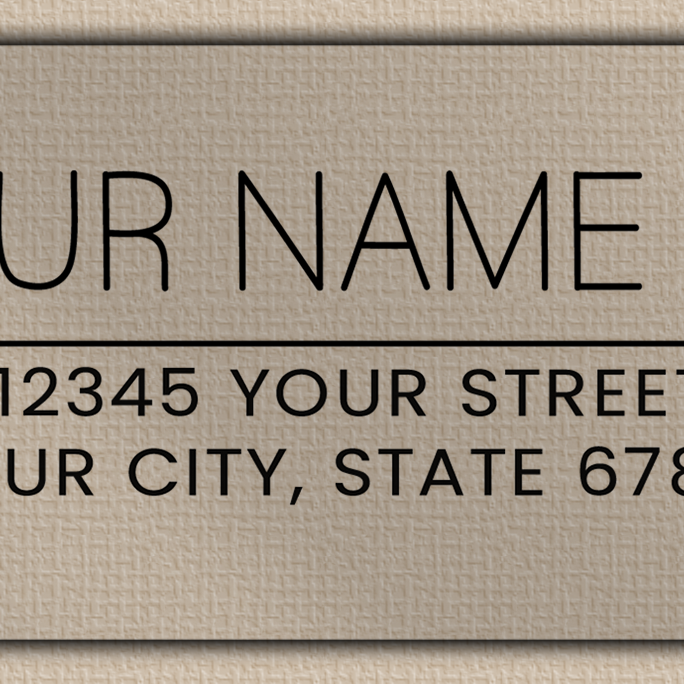 Clear Matt Olive Branch Line Art Return Address Labels