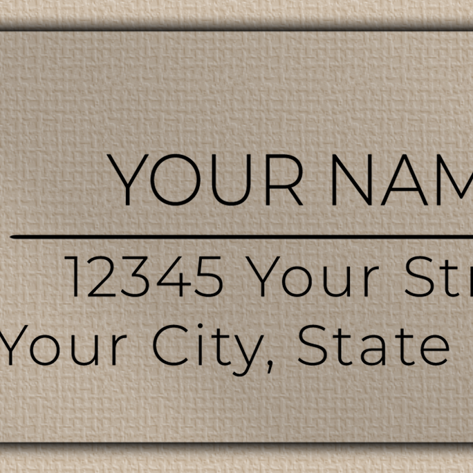 Clear Matt Gerber Daisy Line Art Return Address Labels