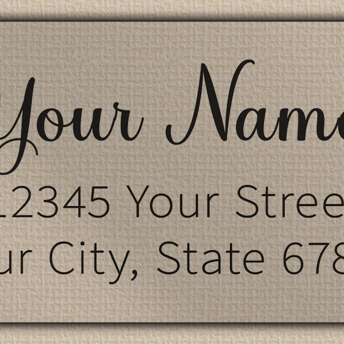 Clear Matt Charming Cursive Script Return Address Labels