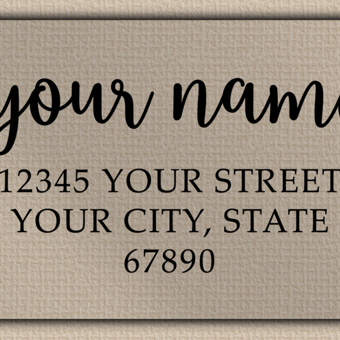 Clear Matt Elegant Swash Calligraphy Return Address Labels
