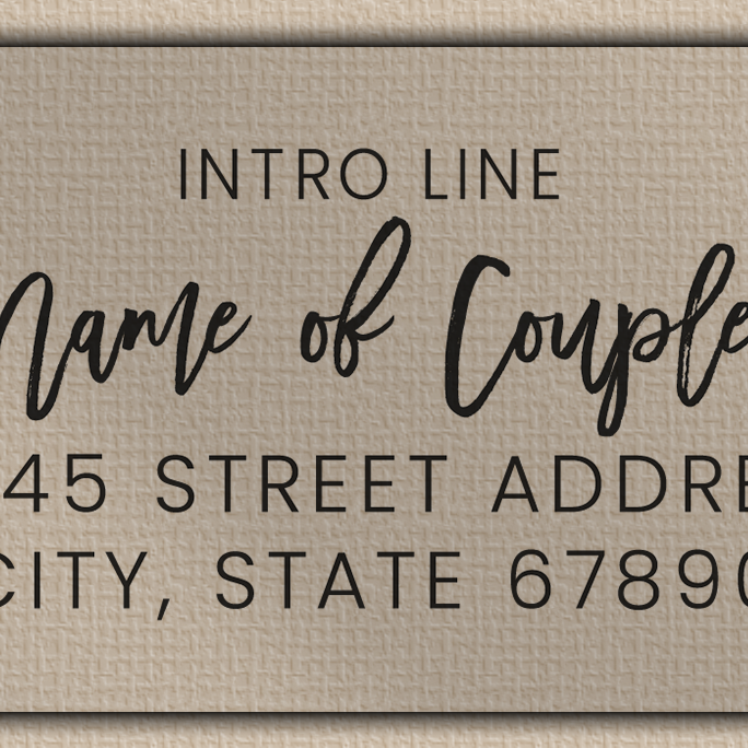 Clear Matt Modern Script Save The Date Return