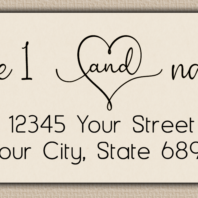 Ivory Charming Couple Return Address Labels