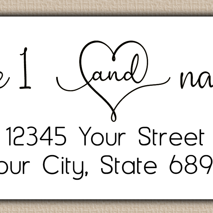 White Charming Couple Return Address Labels