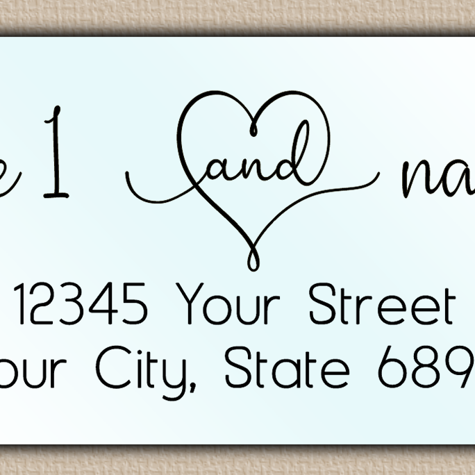 Waterproof Charming Couple Return Address Labels