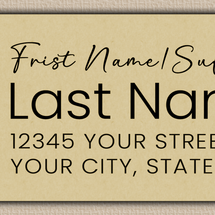 Ecru Daffodils Line Art Return Address Labels