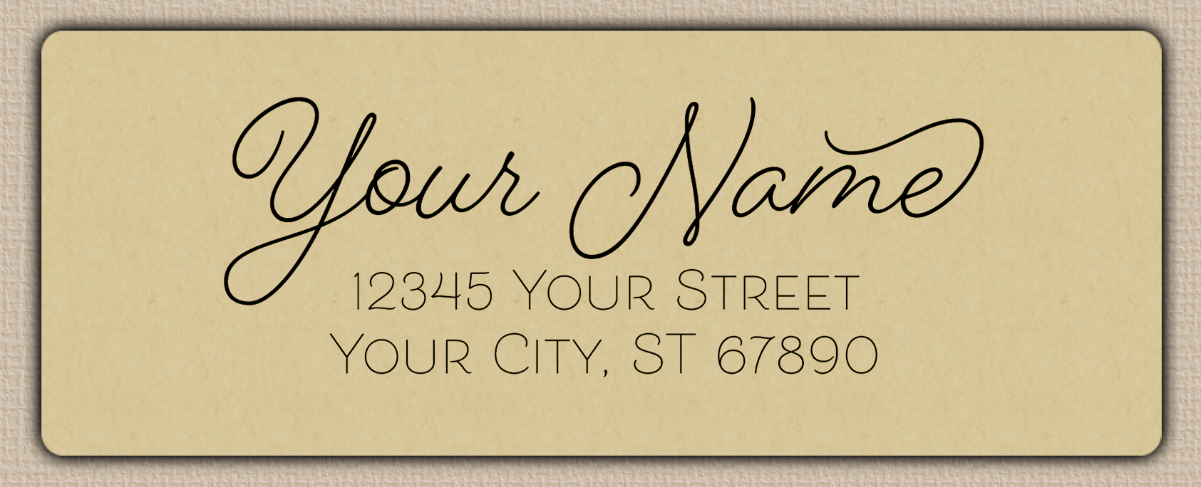 Ecru Romantic Monoline Script Return