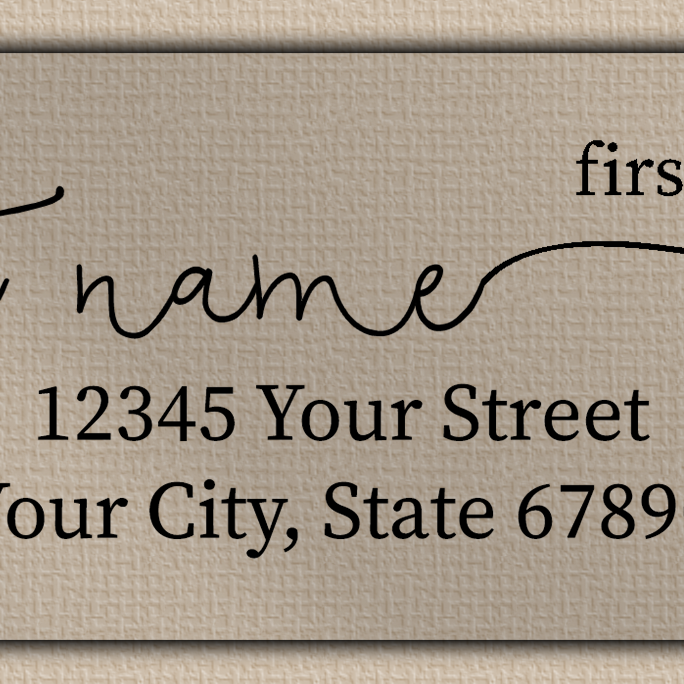 Clear Matt Casual Modern Monoline Return Address Labels