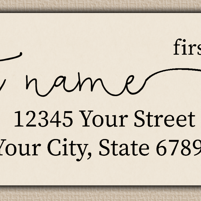Ivory Casual Modern Monoline Return Address Labels