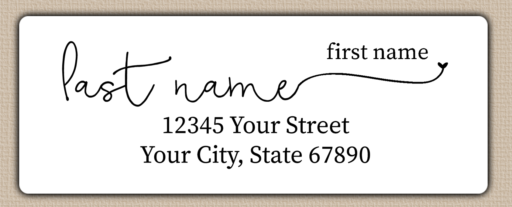 White Casual Modern Monoline Return Address Labels