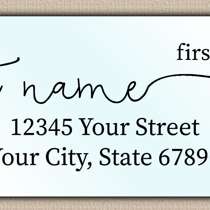 Waterproof Casual Modern Monoline Return Address Labels