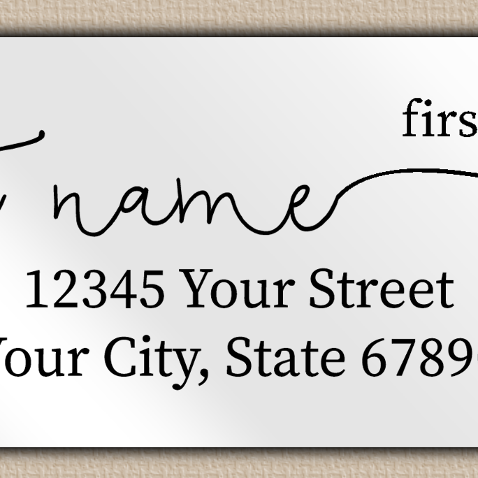 White Glossy Casual Modern Monoline Return Address Labels