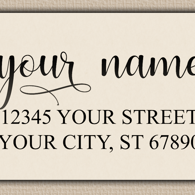 Ivory Romantic Feminine Script Return Address Labels