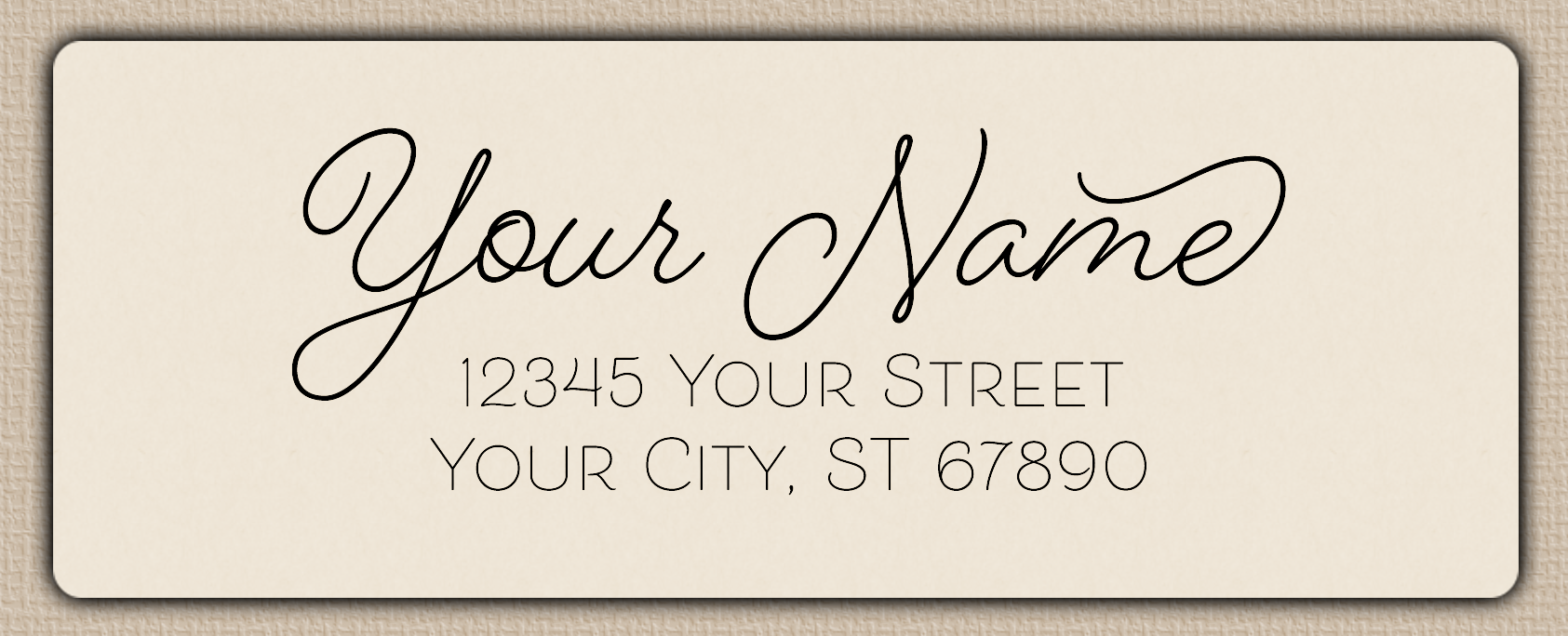 Ivory Romantic Monoline Script Return