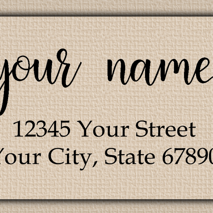 Clear Glossy Heart Flourish Return Address Labels