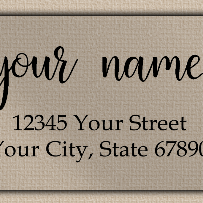 Clear Matt Heart Flourish Return Address Labels