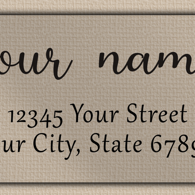 Clear Matt Elegant Modern Return Address Labels