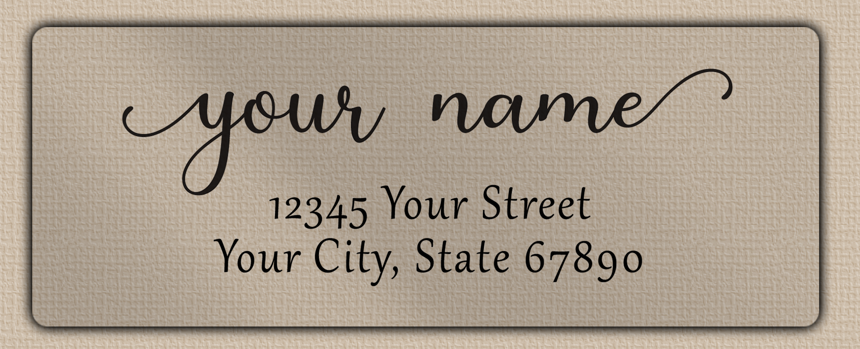 Clear Matt Elegant Modern Return Address Labels