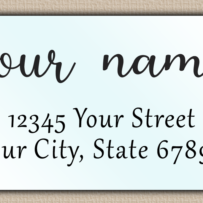 Waterproof Elegant Modern Return Address Labels