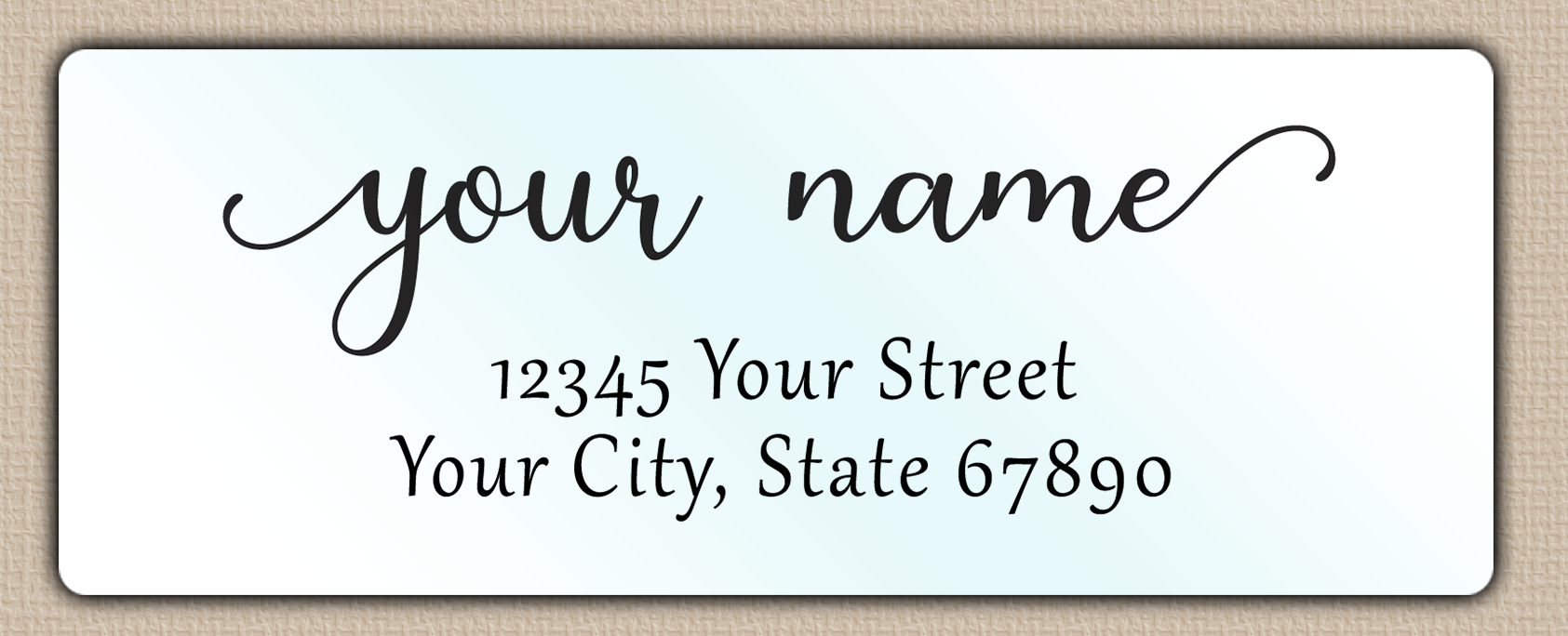 Waterproof Elegant Modern Return Address Labels