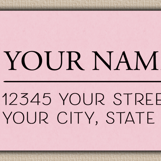 Pink Poppy Line Art Return Return Address Labels