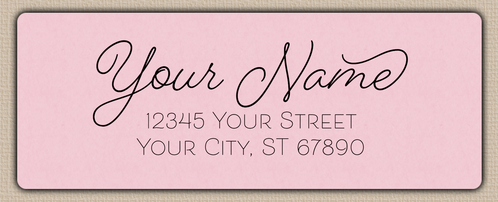 Pink Romantic Monoline Script Return