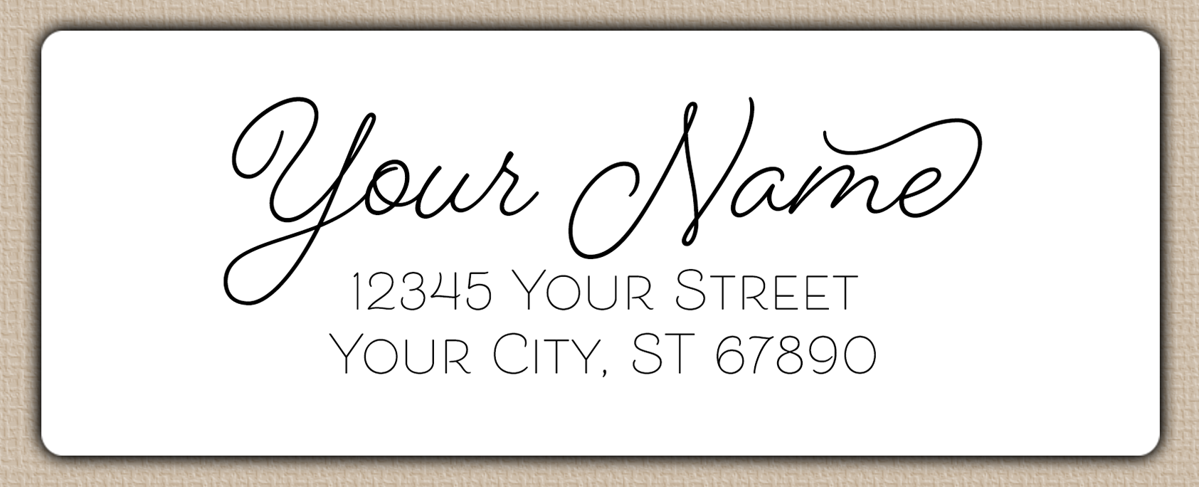 White Romantic Monoline Script Return