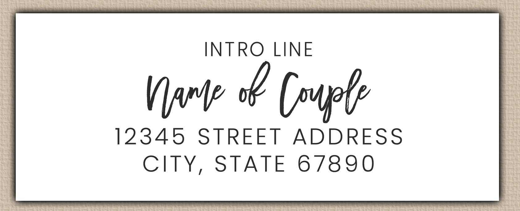 White Modern Script Save The Date Return