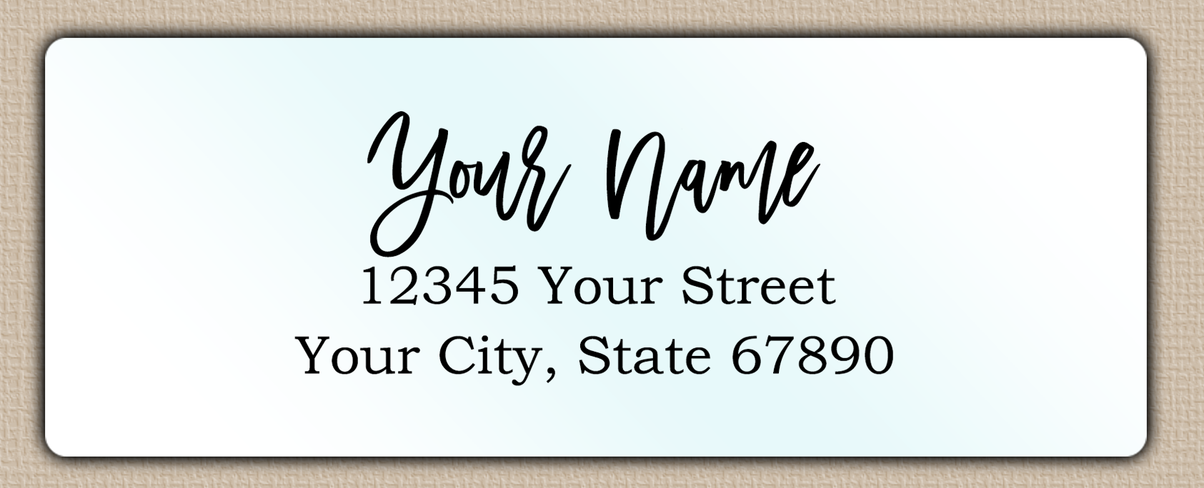 Waterproof Bouncy Modern Script Return Address Labels