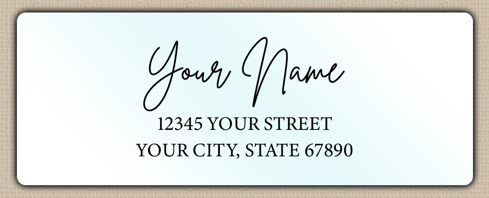 Waterproof Fashionable Signature Script Return