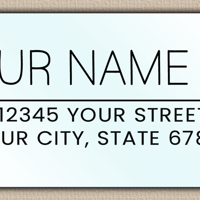 Waterproof Olive Branch Line Art Return Address Labels