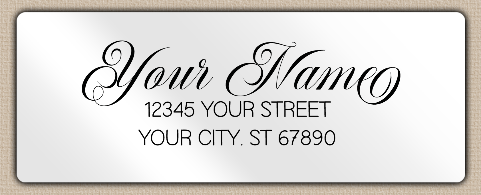 White Glossy Romantic Handwriting Script Return