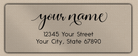 Clear Matt Modern Feminine Script Return Address Labels