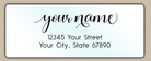 Waterproof Modern Feminine Script Return Address Labels