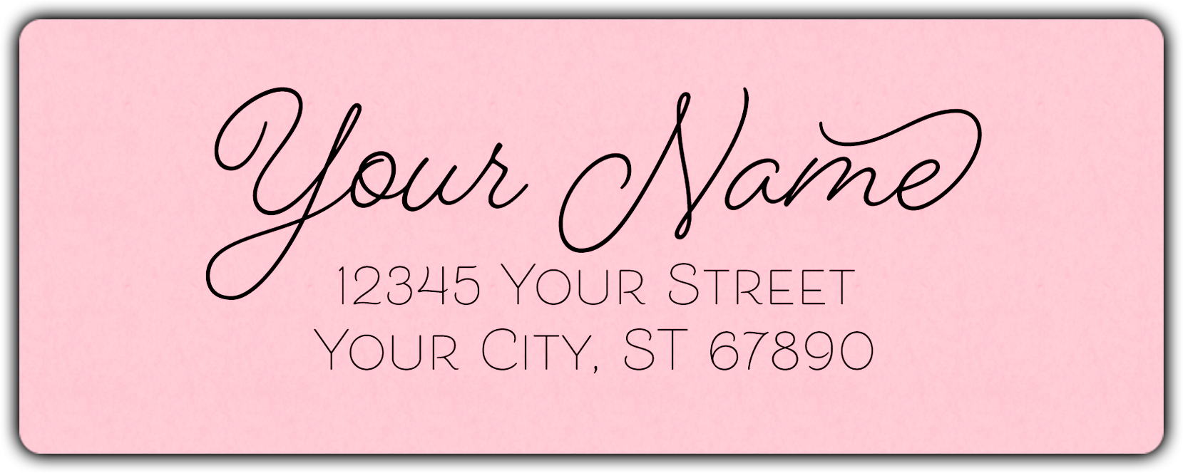 Pink Romantic Handwriting Script Return