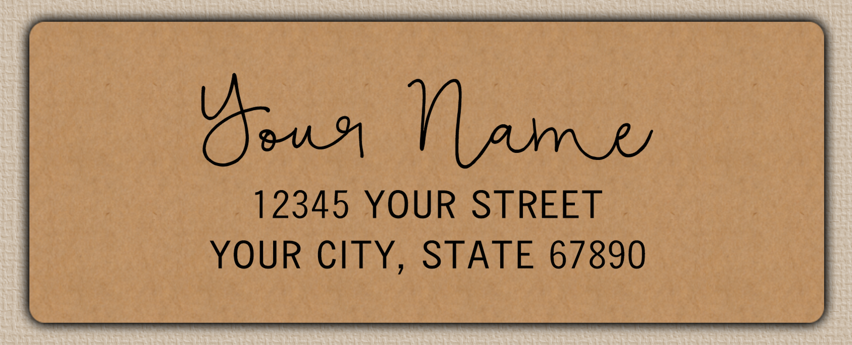 Brown Fancy Monoline Script Return