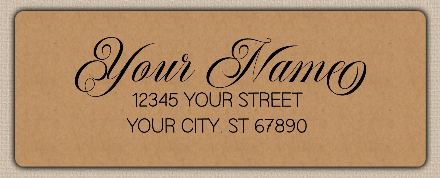 Brown Romantic Handwriting Script Return