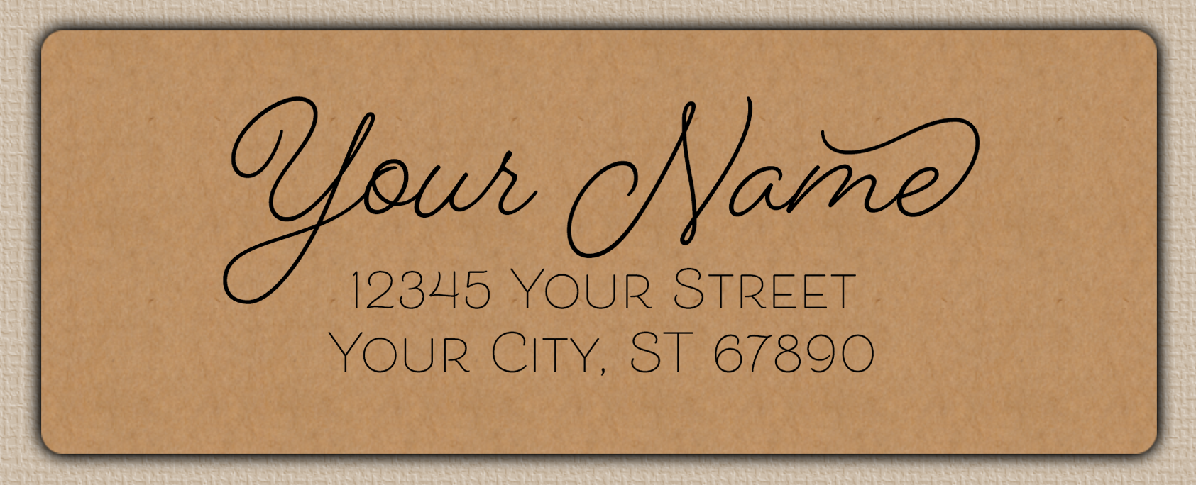 Brown Romantic Monoline Script Return