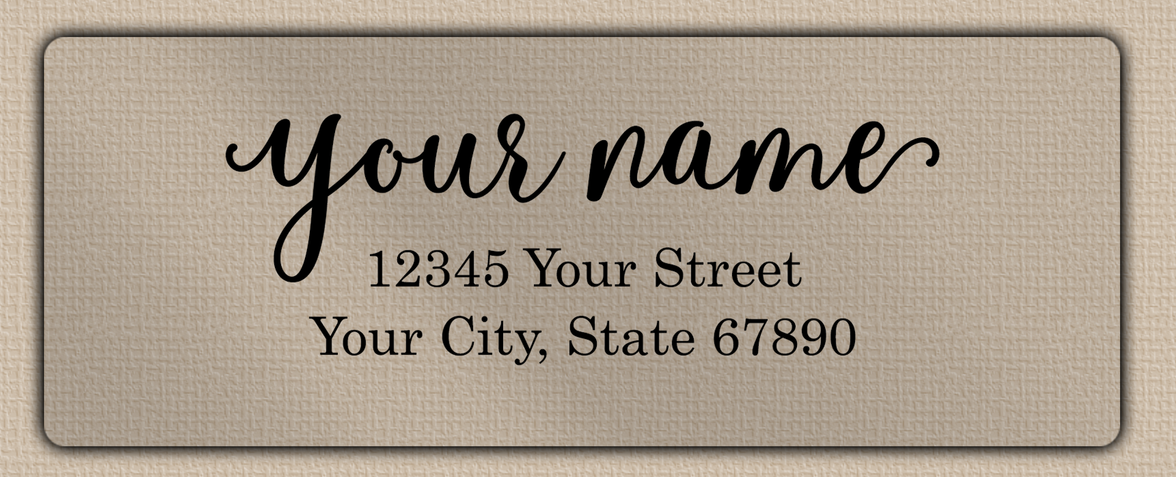 Clear Matt Flowing Elegant Return Address Labels
