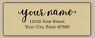 Ecru Flowing Elegant Return Address Labels