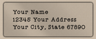 Clear Matt Cute Rustic Typewriter Return Address Labels