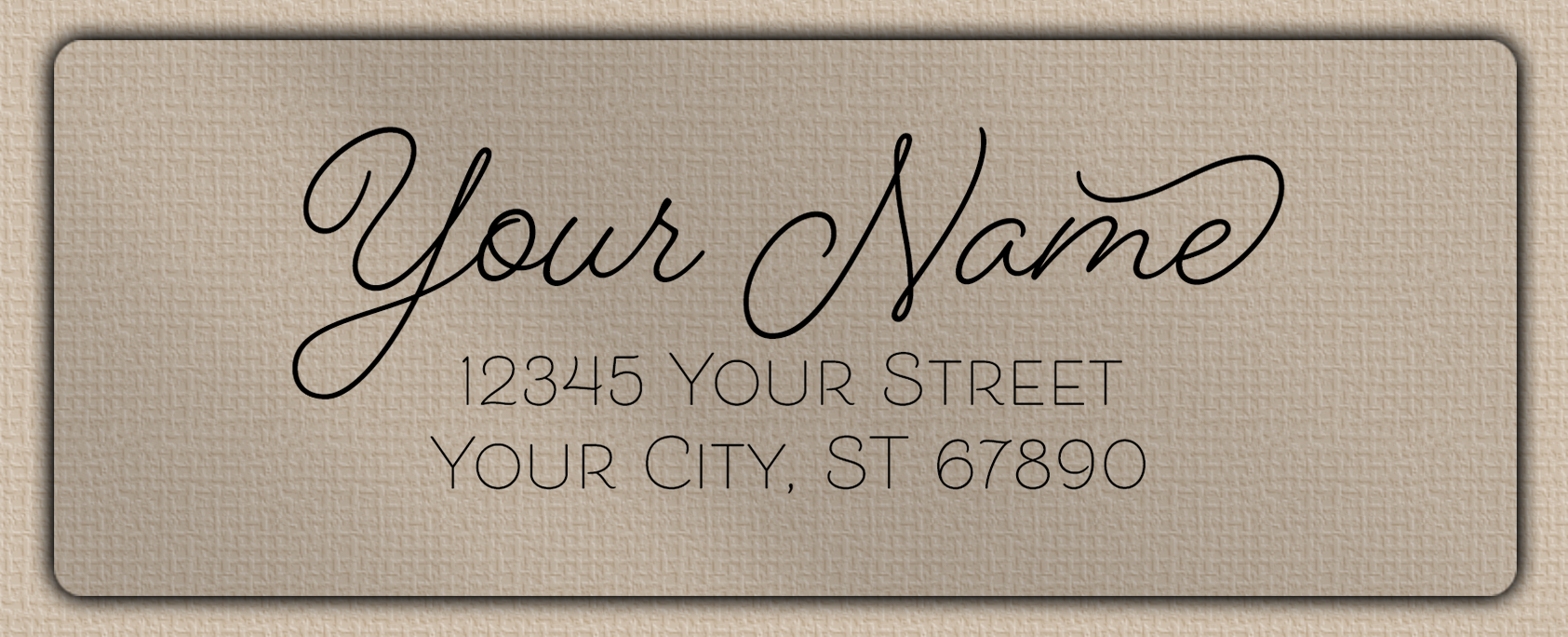 Clear Matt Romantic Monoline Script Return