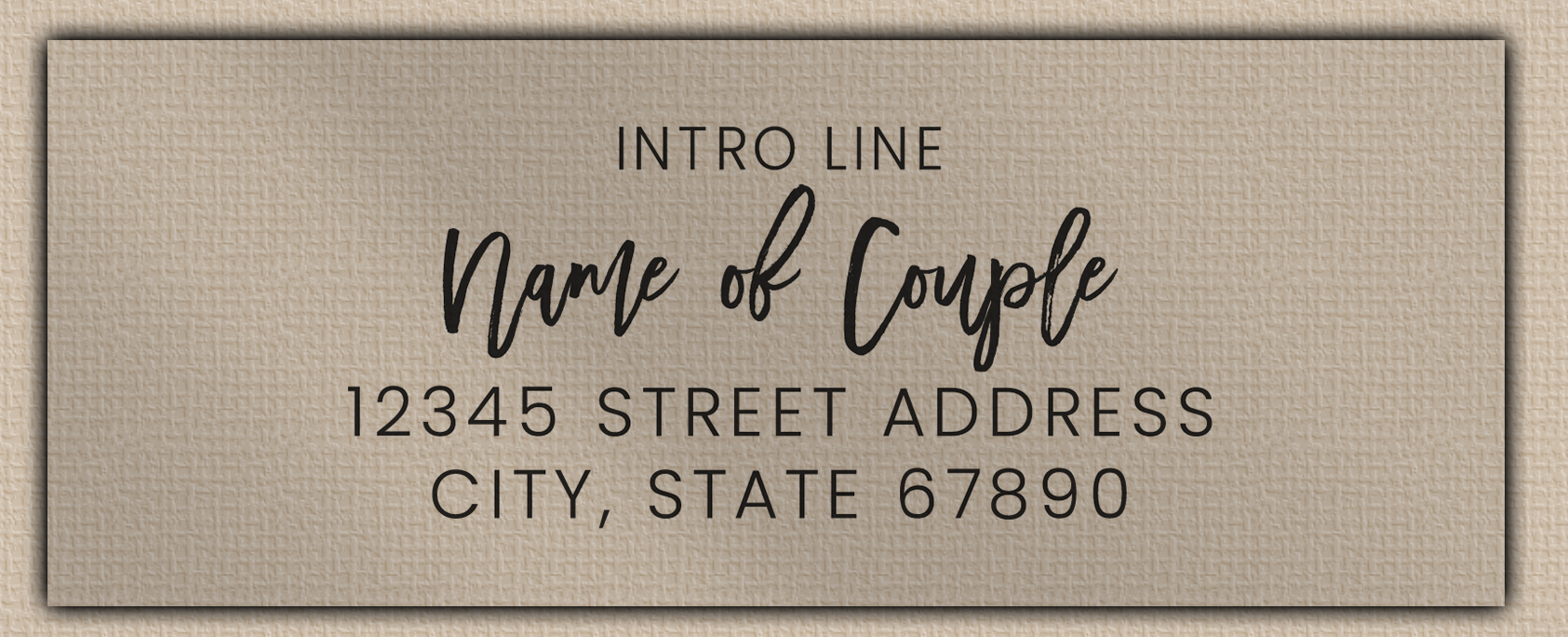 Clear Matt Modern Script Save The Date Return