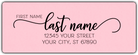 Pink Modern Script Return