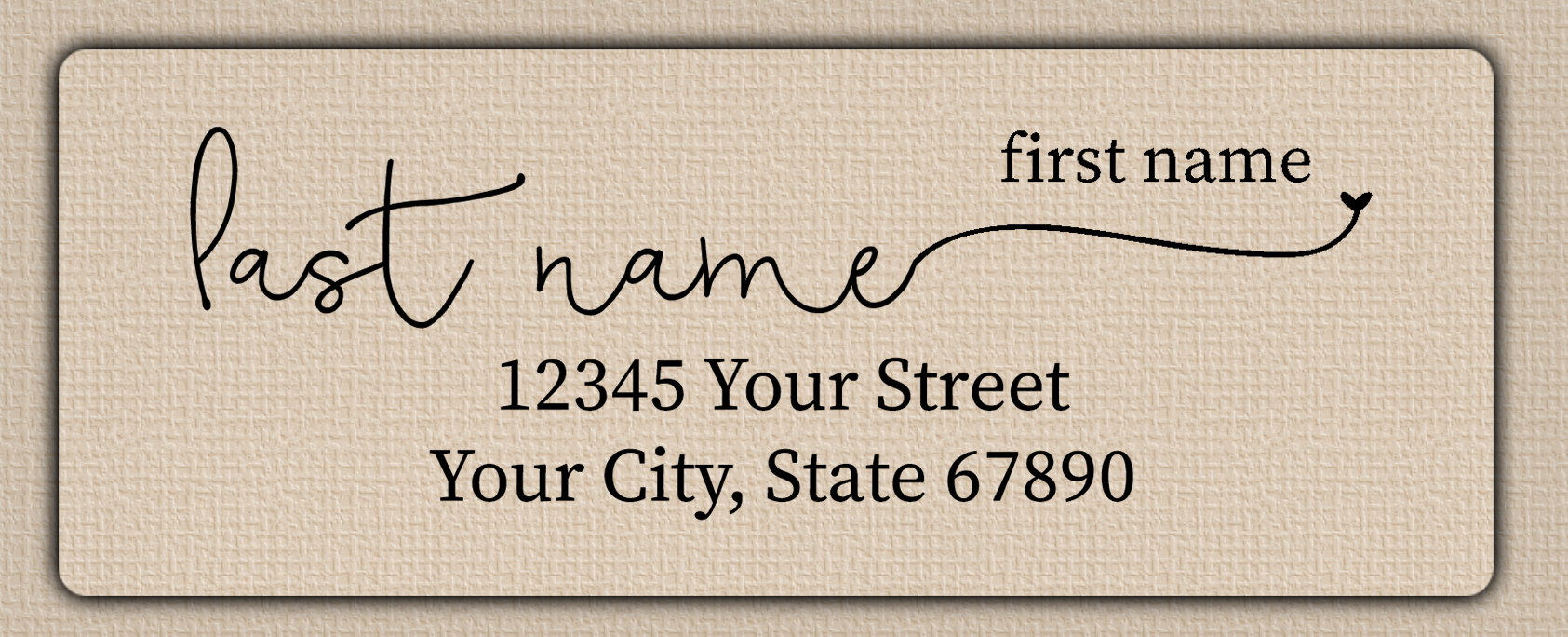 Clear Glossy Casual Modern Monoline Return Address Labels
