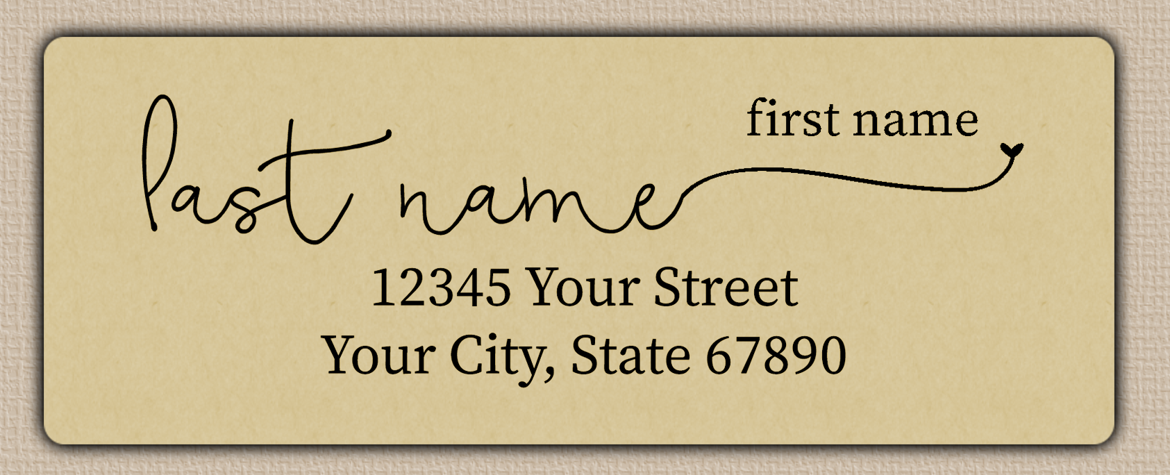 Ecru Casual Modern Monoline Return Address Labels